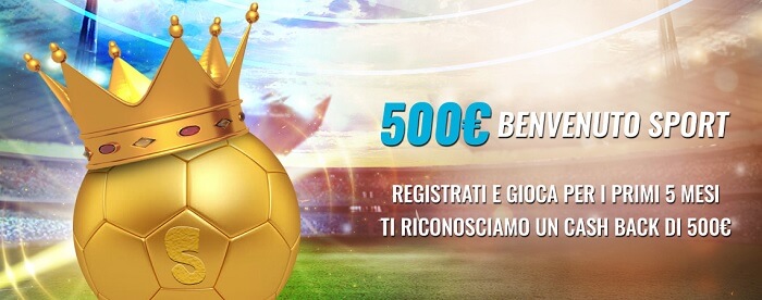 scommettendo bonus benvenuto