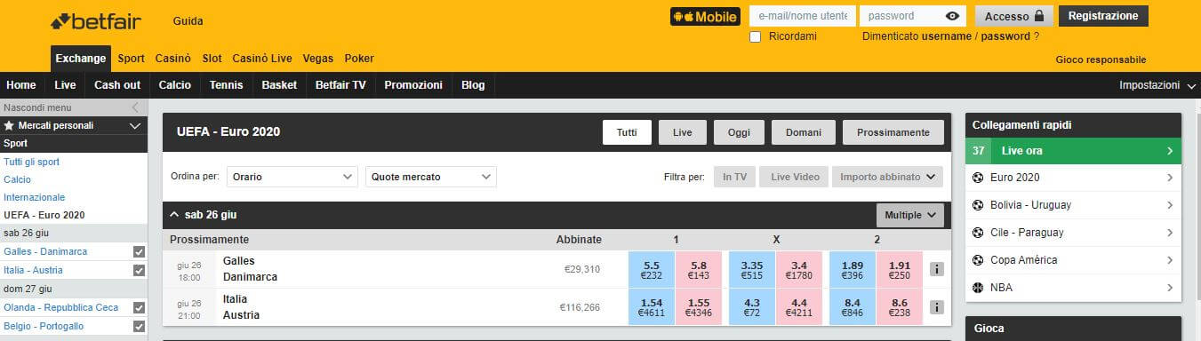 matched betting betting exchange
