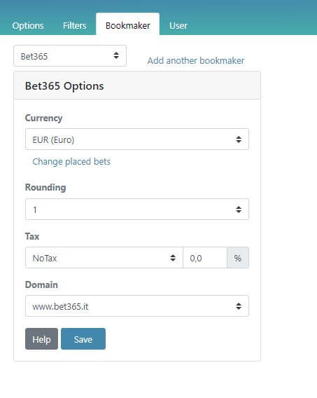 impostazione bookmaker rebel betting