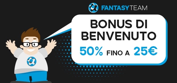 bonus benvenuto fantasy team